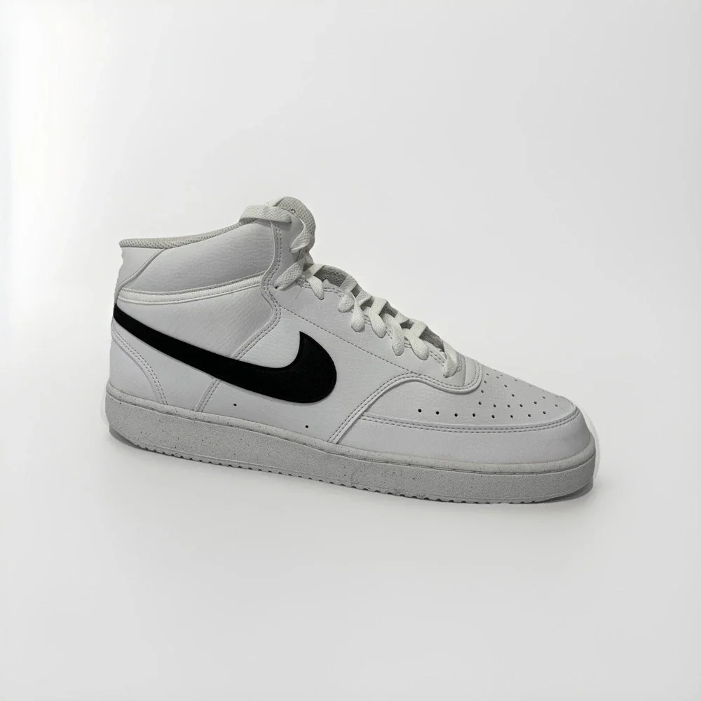 Nike Court Vision Mid NN Men's Shoes White Black Sz-12M DN3577 101 BRAND NEW
